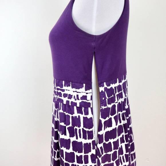 Boden US 10 Jersey Scoop Neck A-line Dress Sleeveless Tank Purple - Picture 7 of 9